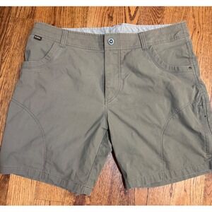 Kuhl Mens Vintage Patina Dye Shorts Green Size 38 RN 103846 Hiking Outdoor